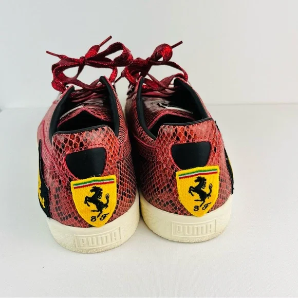 Puma Clyde” snakeskin print Lamborghini sneakers - Picture 6 of 7